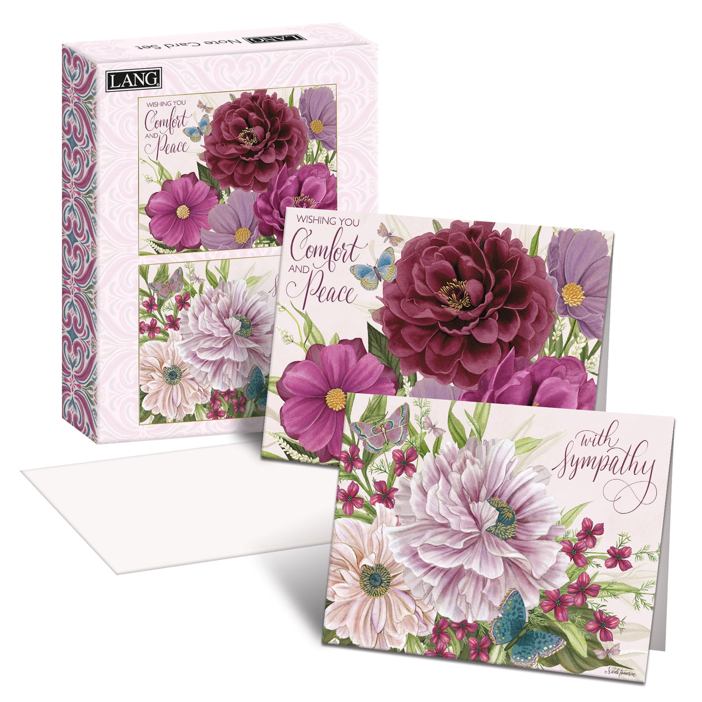 Midnight Garden Sympathy Note Card Set