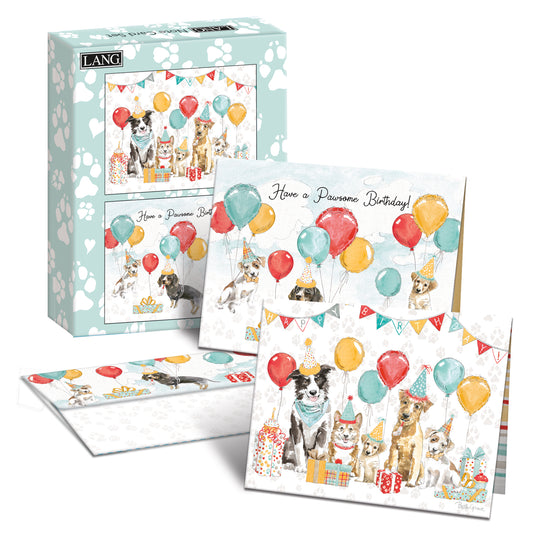 Lets Pawty Birthday Note Card Set