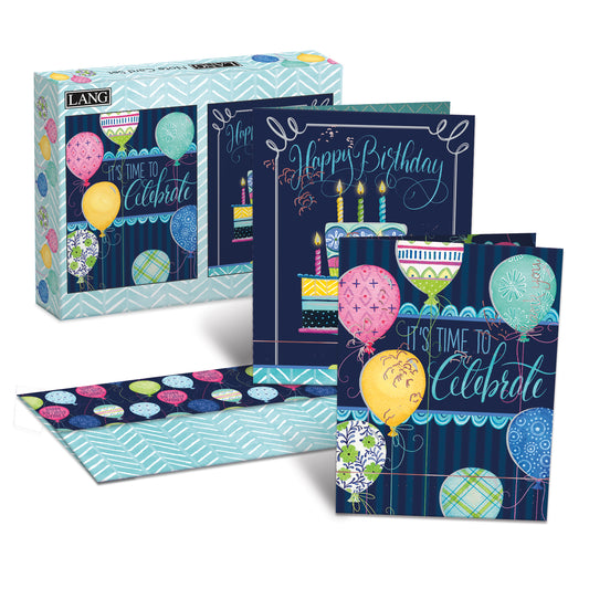 Time To Celebrate Birthday Note Card Set
