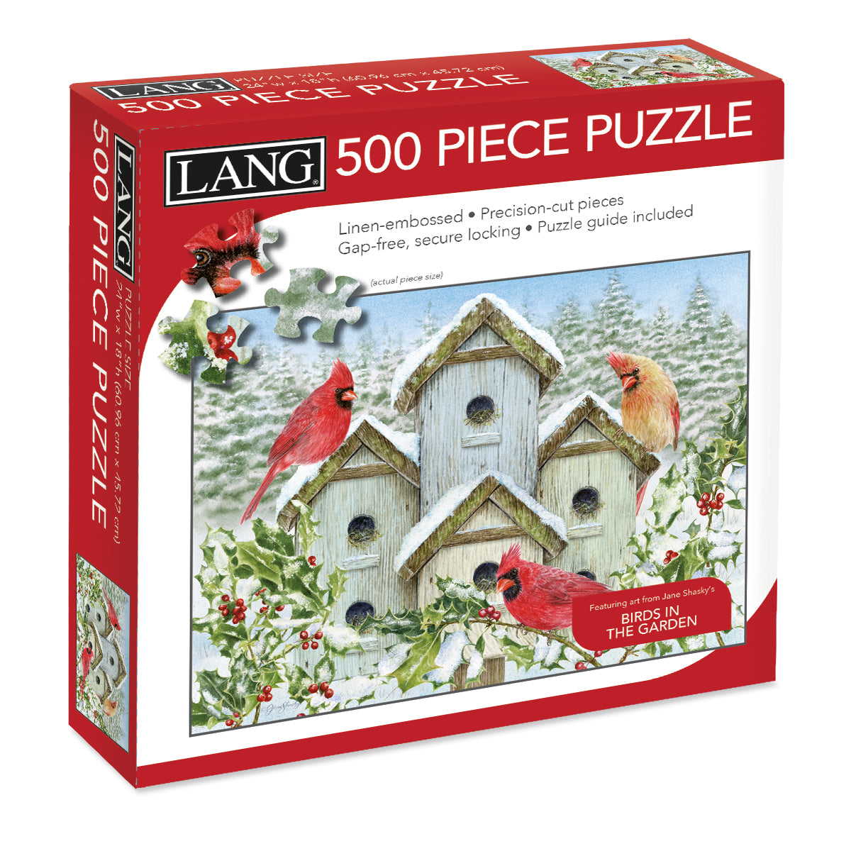 CARDINAL BIRDHOUSE 500PC PUZZLE