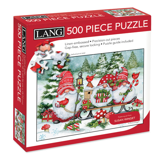 HOLIDAY GNOMES 500PC PUZZLE