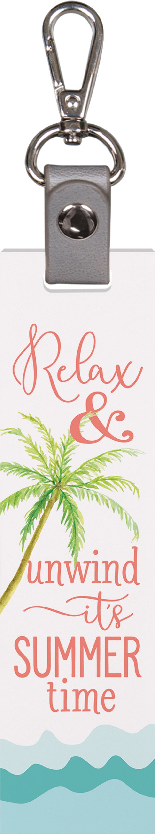 Relax & Unwind Palm Tree Keychain