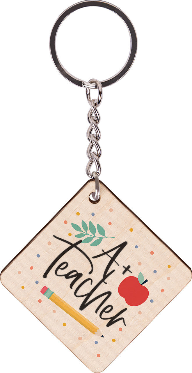 A+ Teacher Keychain