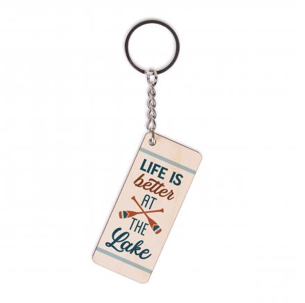 Life Is Better At the Lake Keychain
