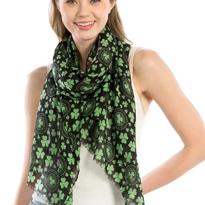 Black St. Patricks Day Scarf