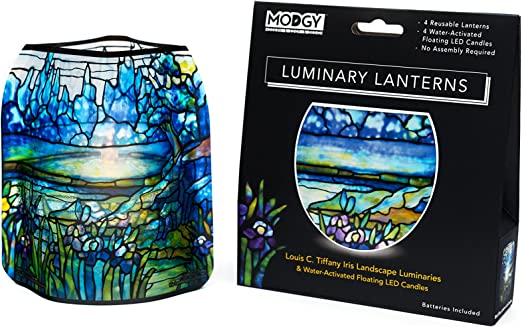 Tiffany Iris Landscapes Luminary