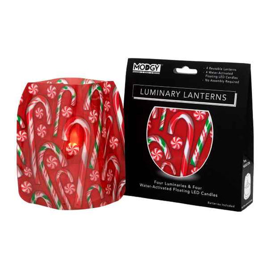 Christmas Candy Canes 4 Luminaries