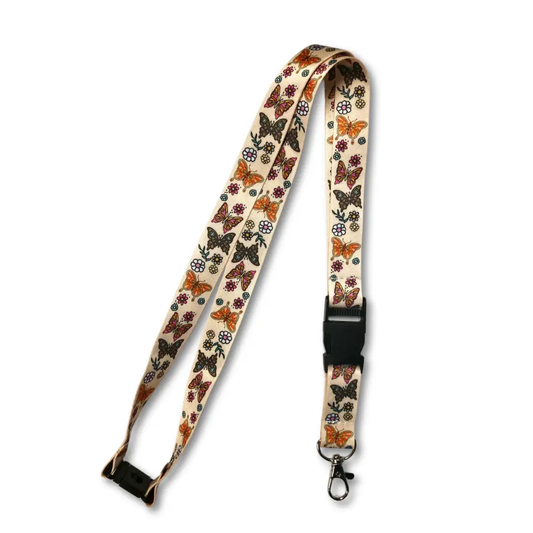 Floral Butterfly Breakaway Lanyard