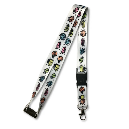 Colored Crystals Breakaway Lanyard