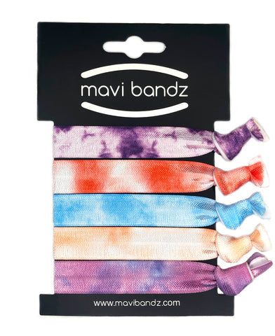 Tie Dye Hair Ties Set 5