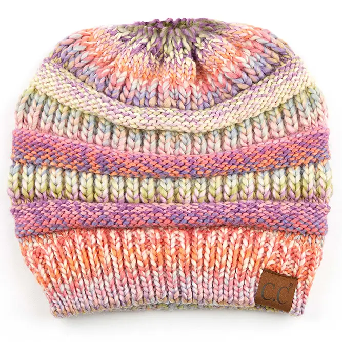 Rose Multi Ponytail Beanie
