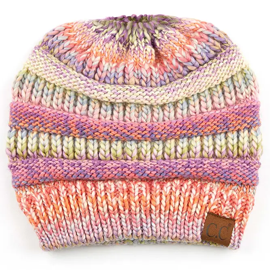 Rose Multi Ponytail Beanie