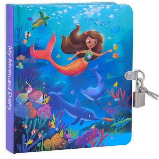Mermaid Glow in the Dark Locking Diary