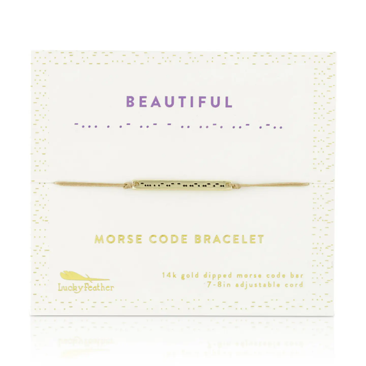 BEAUTIFUL MORSE CODE BRACELET