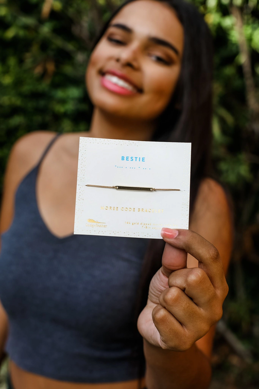 BESTIE MORSE CODE BRACELET
