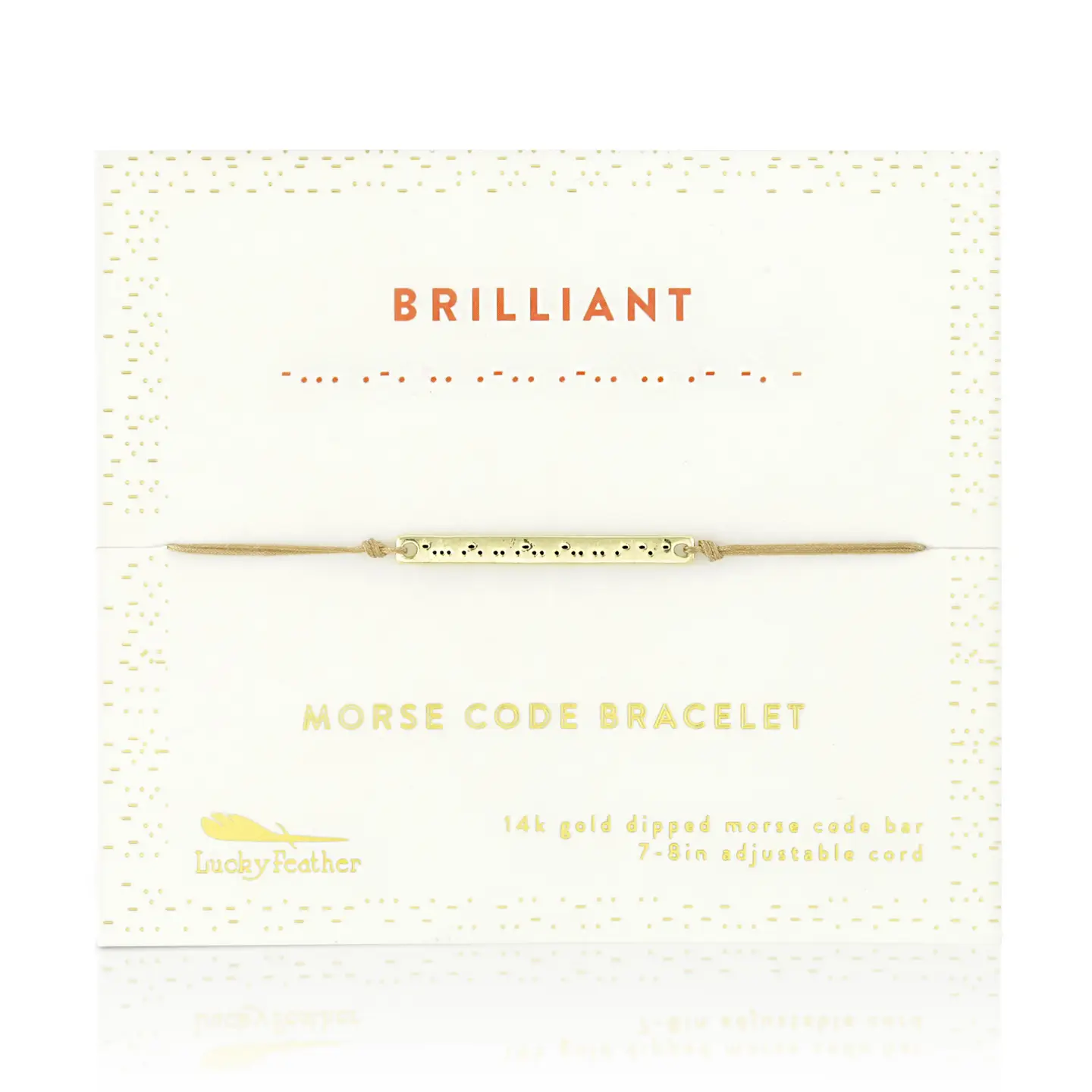 BRILLIANT MORSE CODE BRACELET