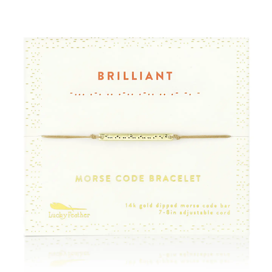 BRILLIANT MORSE CODE BRACELET