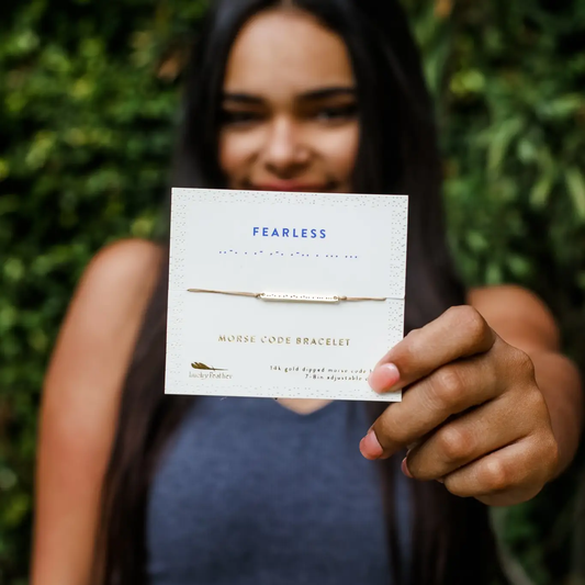 FEARLESS MORSE CODE BRACELET