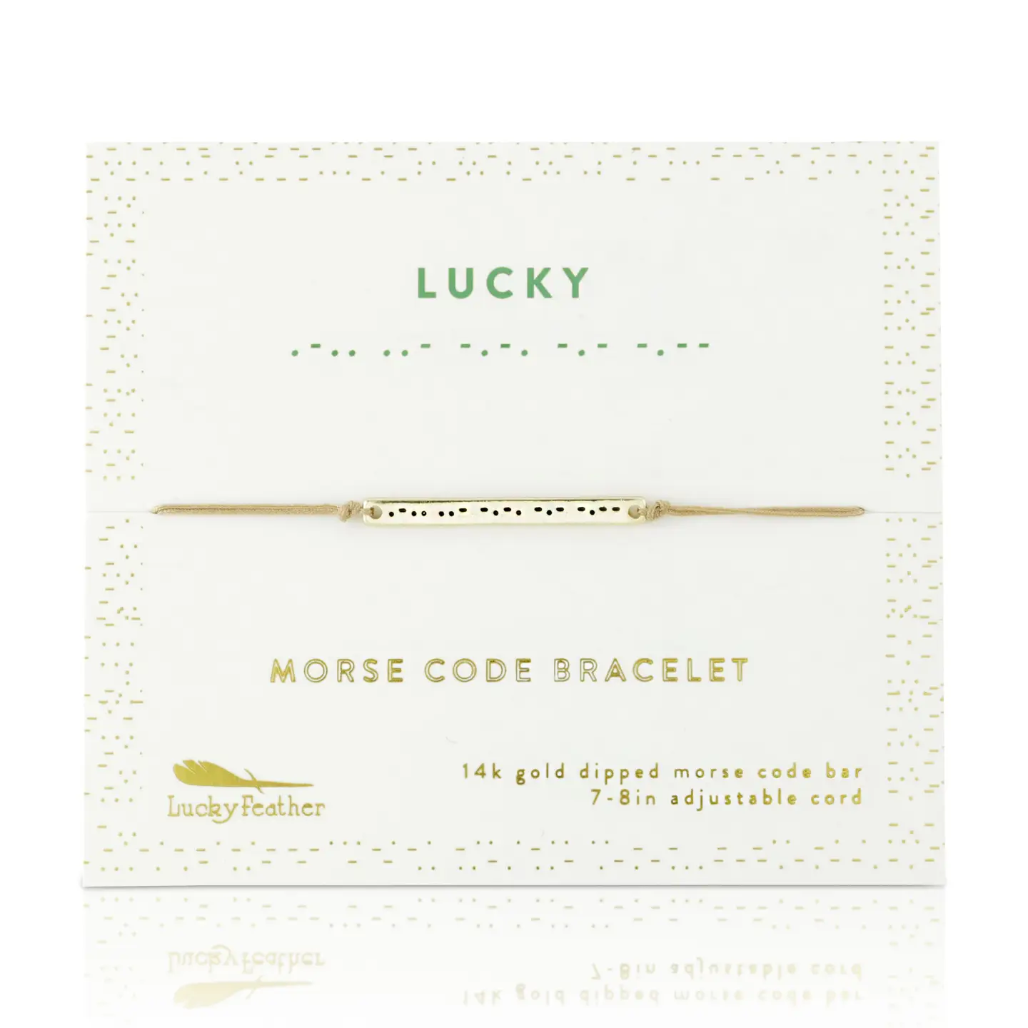 LUCKY MORSE CODE BRACELET
