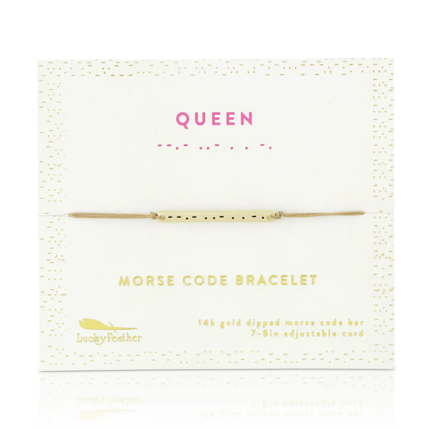 QUEEN MORSE CODE BRACELET