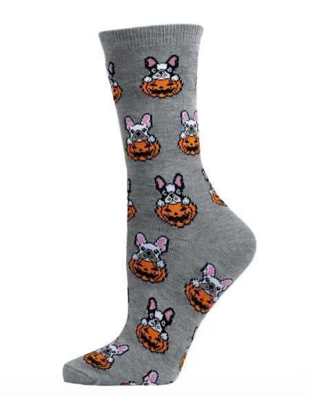 Pumpkin Puppy Halloween Socks