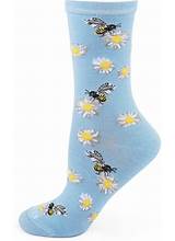 Daisy Bees Bamboo Crew Socks