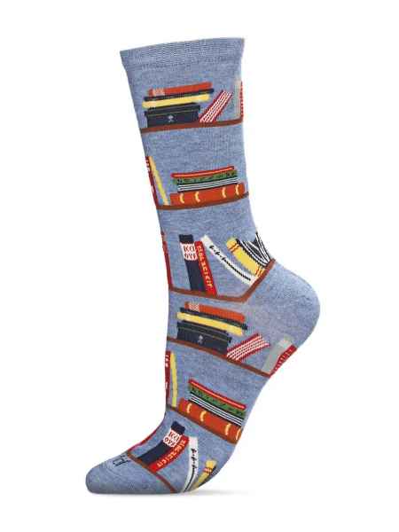 Denim Bookshelf Crew Socks