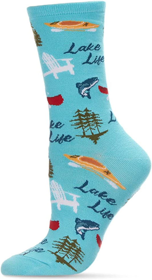 Lake Life Bamboo Crew Socks