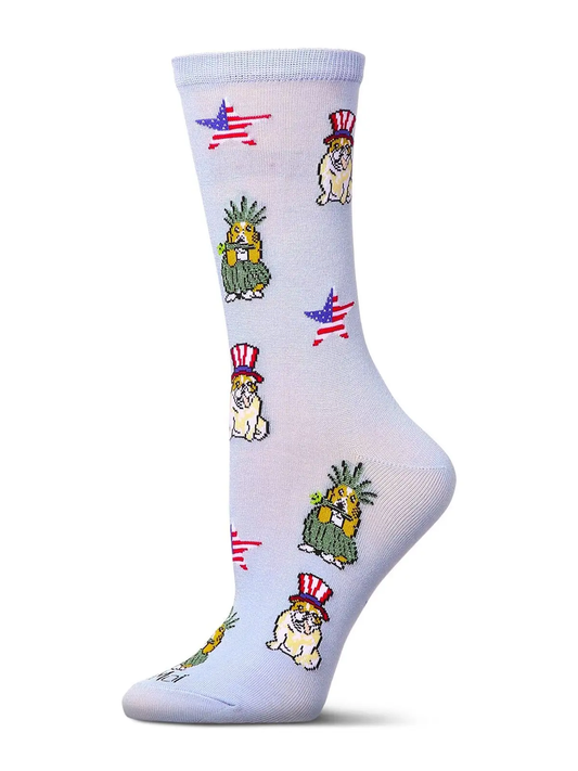 Patriotic Dogs Crew Socks