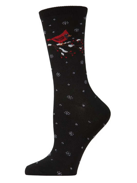 Cardinal Holiday Crew Socks