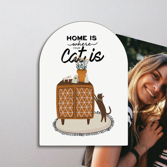 Home Is Where the Cat Is Magnet