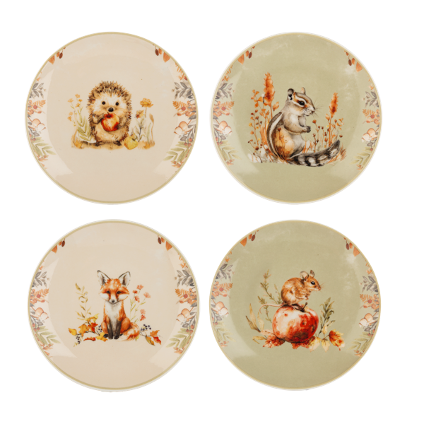 Fall Snack Plate Assorted Fall Animals