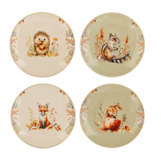 Fall Snack Plate Assorted Fall Animals