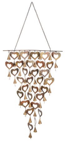 METAL HEART WINDCHIME