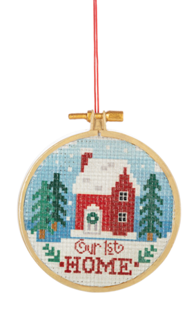 1ST HOME CROSSSTICH ORNAMENT