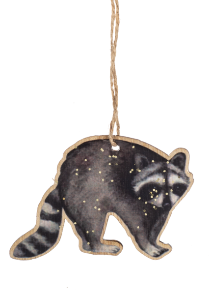 RACOON FOREST ANIMAL ORNAMENT