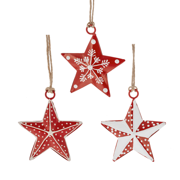 Metal Star Ornament - Assorted