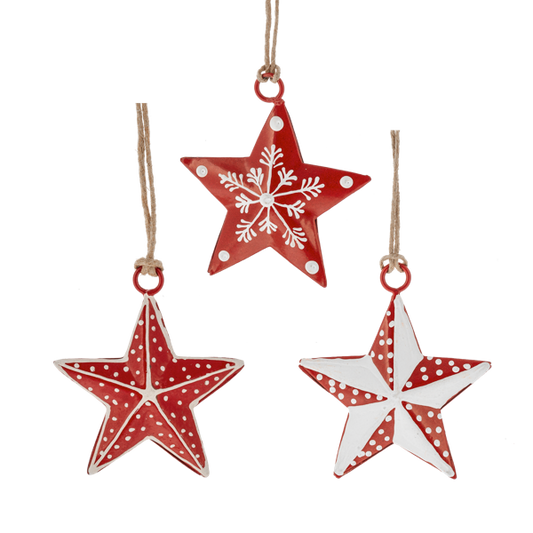 Metal Star Ornament - Assorted