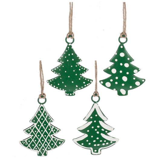 Metal Tree Ornament - Assorted