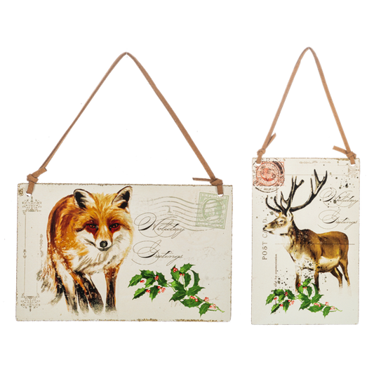 Animal Postcard Ornament