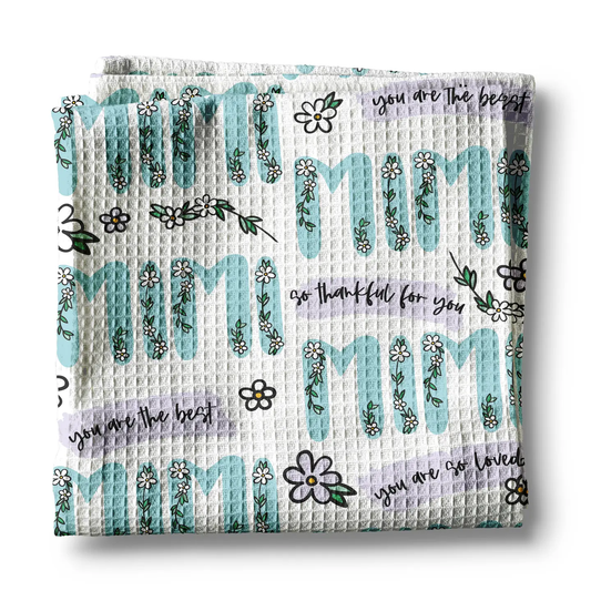 Mimi Word Waffle Towel
