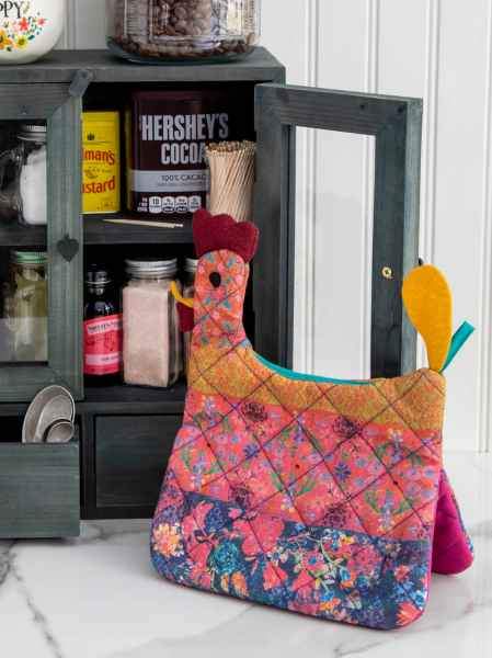 Happy Chicken Oven Mitt