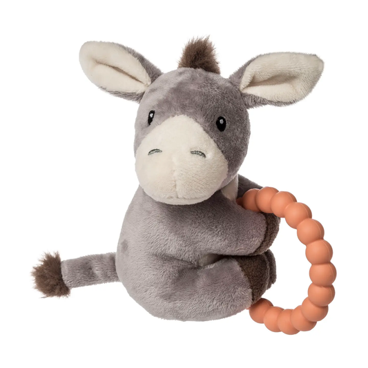 Dusty Donkey Teether Rattle