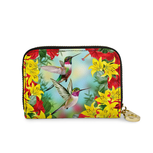 Hummingnird RFID Zippered Wallet