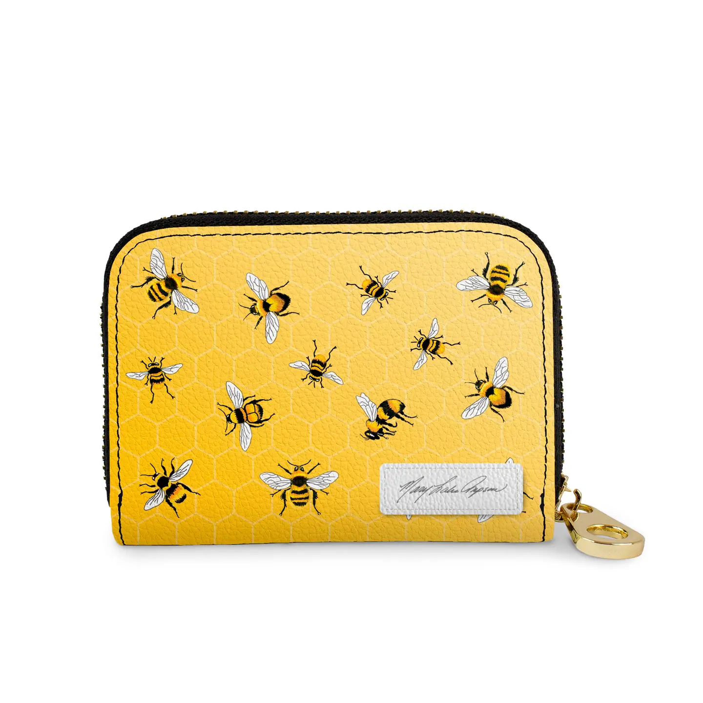 Bees RFID Zippered Wallet