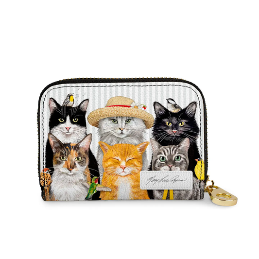 MLT Cats RFID Zippered Wallet