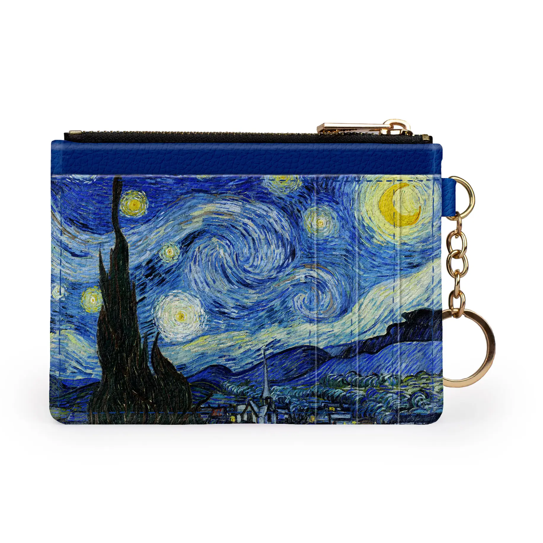 Starry Night Keychain Wallet