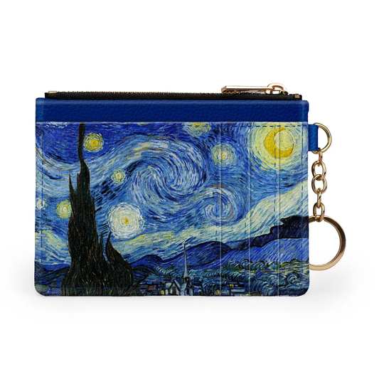 Starry Night Keychain Wallet