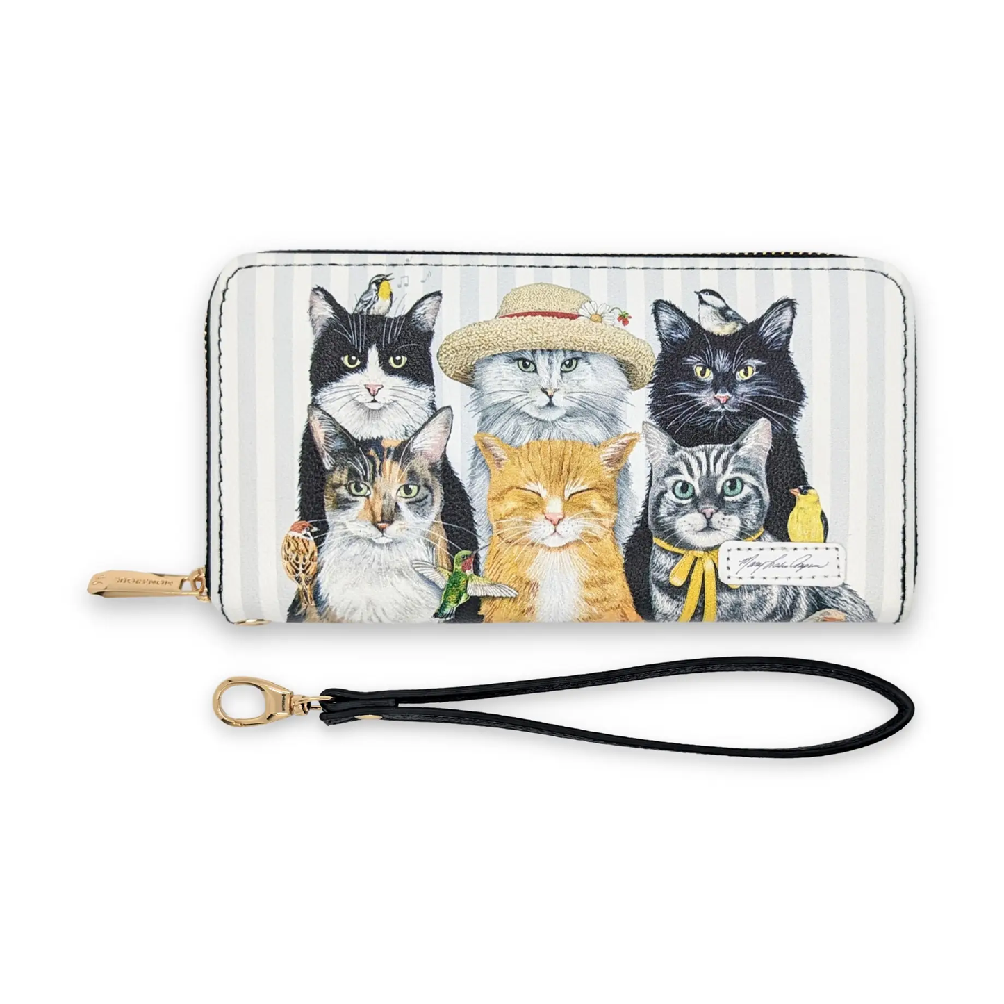 MLT Cats & Birds Wristlet Wallet