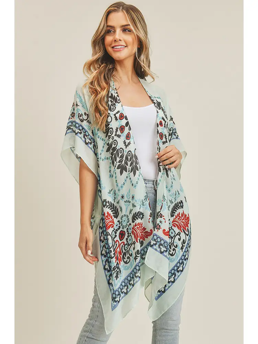 BLUE BLACK KIMONO